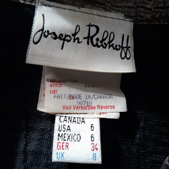 Vtg Joseph Ribkoff Green Metallic 4-Button Blazer 6 - Picture 6 of 8